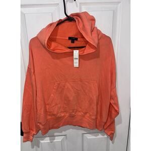 NWT JCrew melon colored hoodie size XS